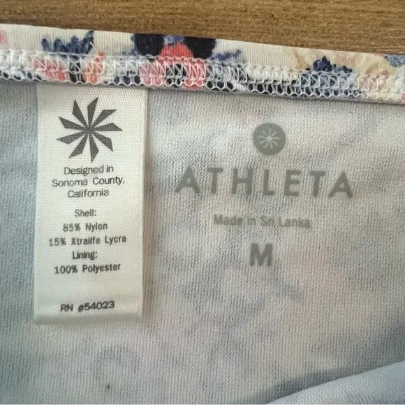 Athleta Floral Two Piece Bikini Size Small and Medium - Picture 9 of 10